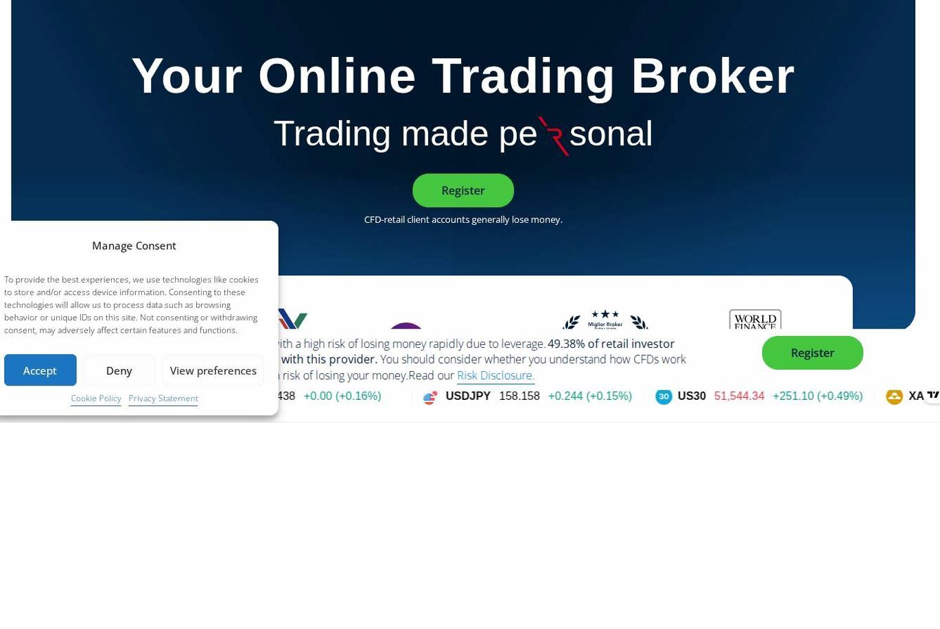 Screenshot of the Errante website